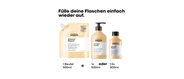 L'Oreal Serie Expert Absolut Repair Shampoo Nachfüllpack 500 ml