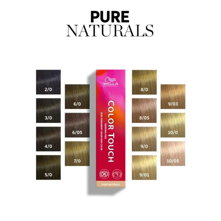 Wella Color Touch Pure Naturals 7/0 mittelblond 60ml