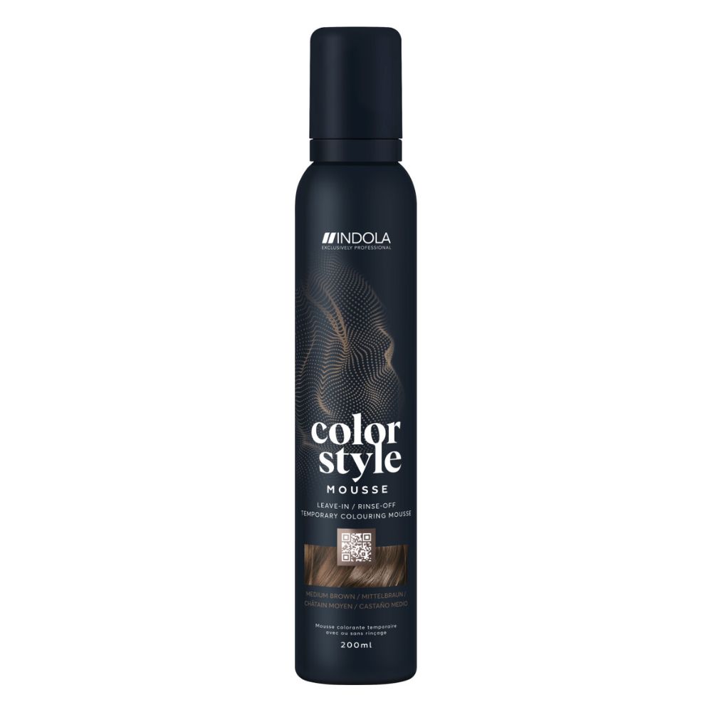 Indola Color Style Mousse Mittelbraun 200ml