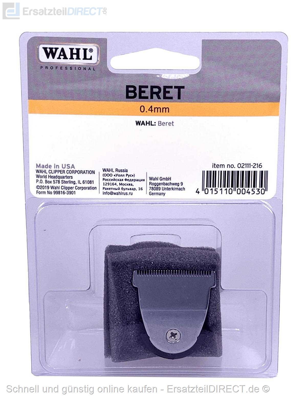 Wahl Schneidesatz Beret