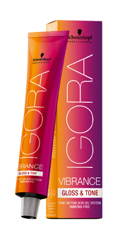 *Schwarzkopf Igora Vibrance Gloss & Tone 6-7 Dunkelblond Kupfer 60 ml